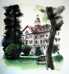 Robert Amos Art Cards St. Ann's Exterior