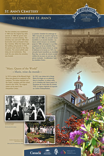 St. Anns cemetery - Interpretive Sign